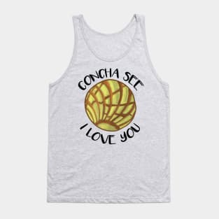 Concha See I Love You Yellow Humor Pun Tank Top